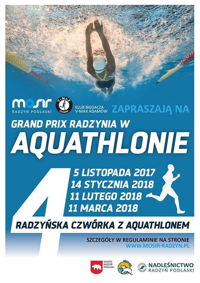 Logo Grand Prix Radzynia Podlaskiego w Aquathlonie 2017/2018