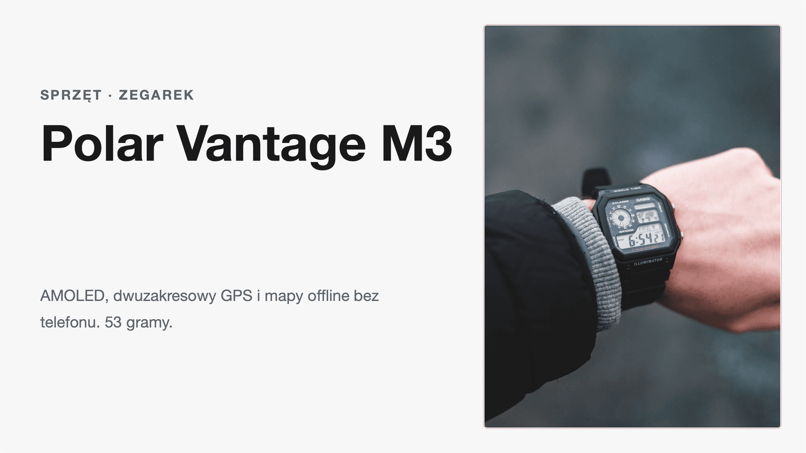 Polar Vantage M3: AMOLED, mapy offline i dwa pasma GPS